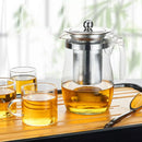 Chaleira De Vidro Com Infusor De Aço Inoxidável 750ml