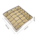 Kit 3 Organizador De Roupa Intima Para Gavetas 24 Divisórias