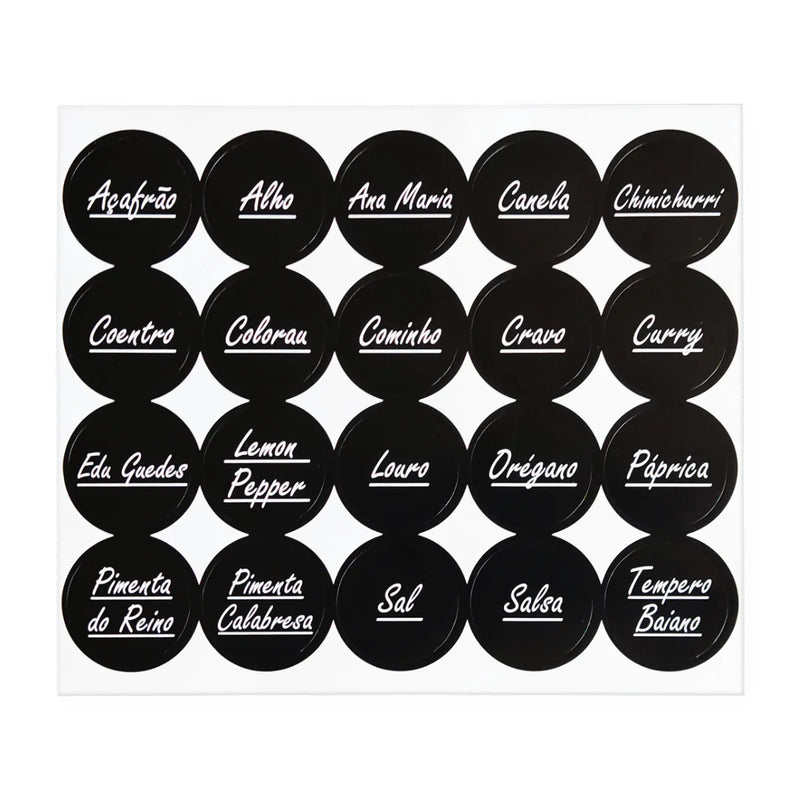 Kit 10 Potes Para Temperos Com Tampa Dosadora