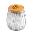 Pote Vidro Tampa Bambu Hermético 600ML