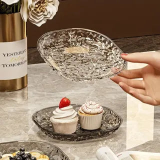 Kit 6 Pratos Sobremesa Acrílico com Tigela