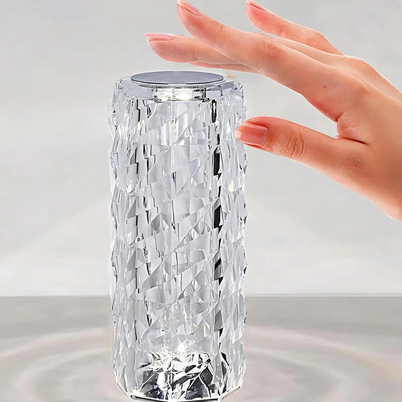 Luminária Cristal LED Toque RGB
