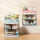 Organizador de Mesa Multiuso – Porta-Lápis com Gaveta e Divisórias