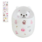 Mini Lixeira Fofa De Urso De Desenho Animado