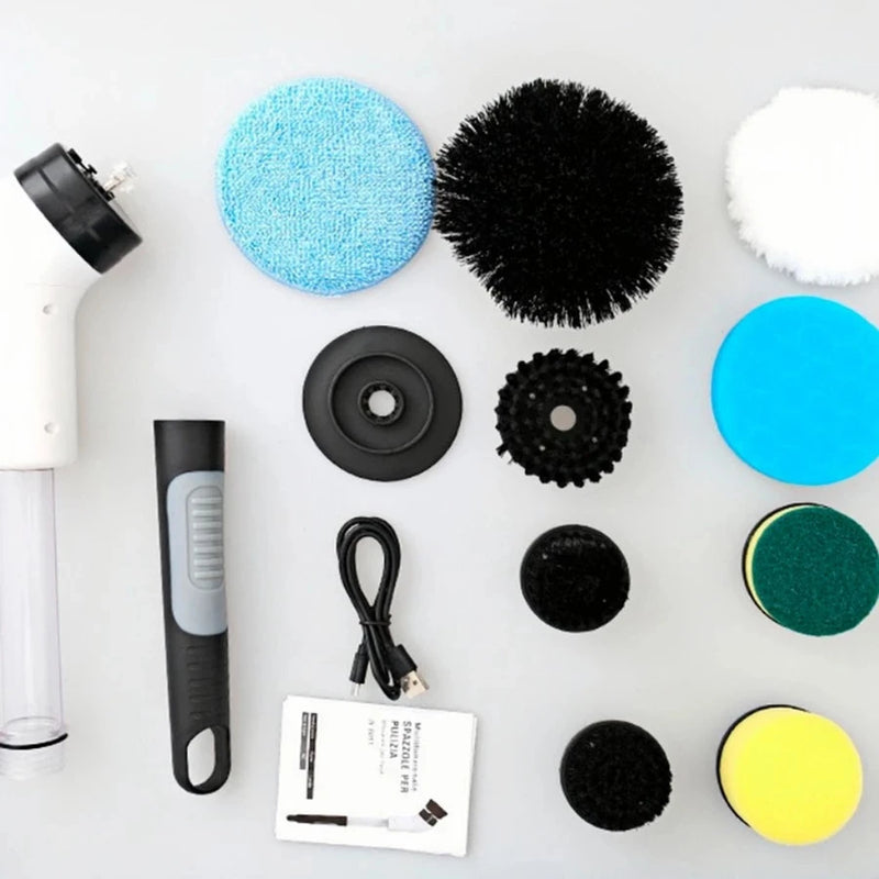 Escova Elétrica de Limpeza 9 em 1