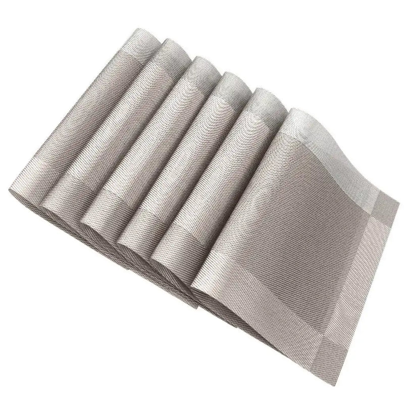 Conjunto Com 6 Jogos Americanos De Mesa De PVC