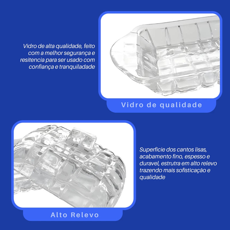 Manteigueira de Vidro Elegante e Sofisticada