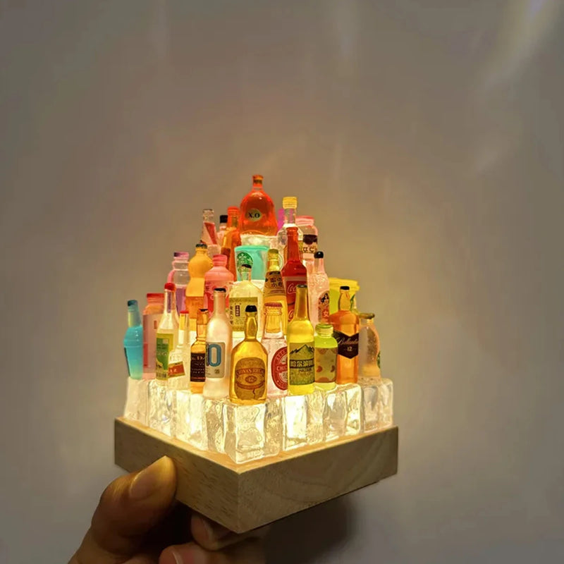 Luminária Led Diy Castelo Garrafa Night Light