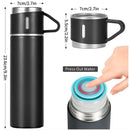 Garrafa Térmica De Aço Inox Com 3 Xícaras