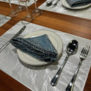 Kit de Jogos Americanos Impermeáveis 4 Peças em Poliéster para Uso Diário