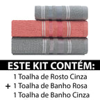 Conjunto de Toalhas Liz Atlantic 3 Peças