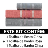 Conjunto de Toalhas Liz Atlantic 3 Peças