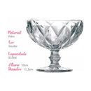 Conjunto 6 Copos de Sobremesa Vidro Luxuoso Diamante