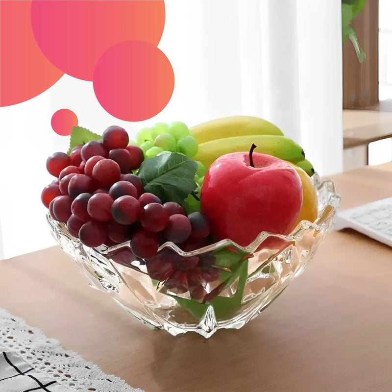 Fruteira Tigela De Vidro Cristal