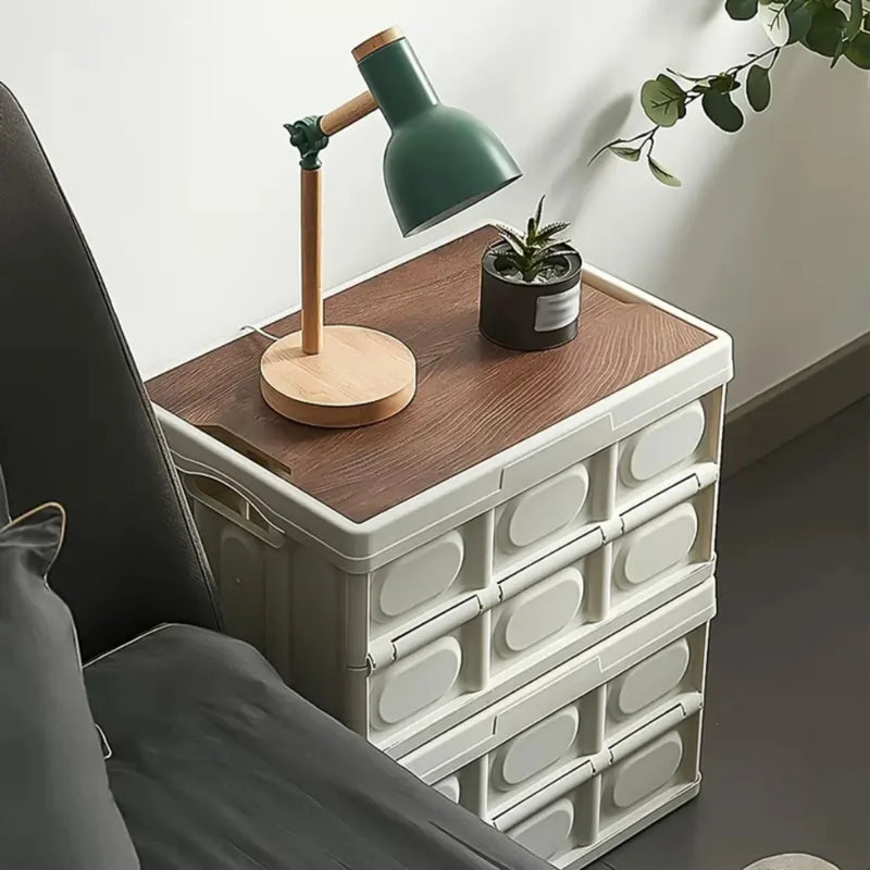 Cesto De Armazenamento Portátil Dobrável Multifuncional