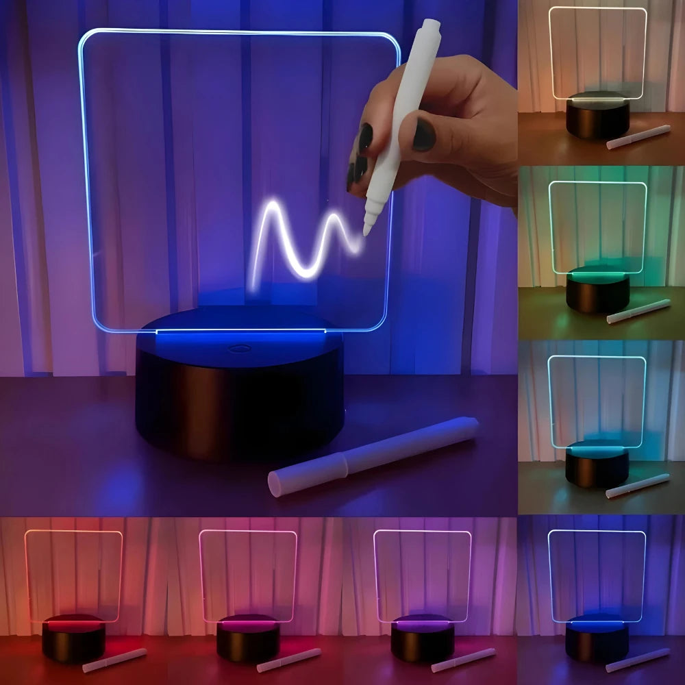 Luminária Lousa De Mesa 3D