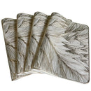 Kit de Jogos Americanos Impermeáveis 4 Peças em Poliéster para Uso Diário