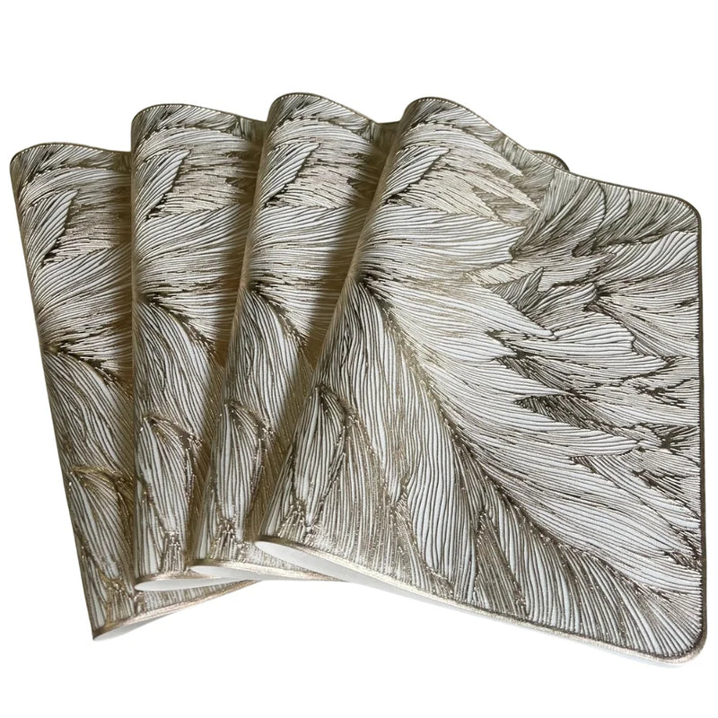 Kit de Jogos Americanos Impermeáveis 4 Peças em Poliéster para Uso Diário