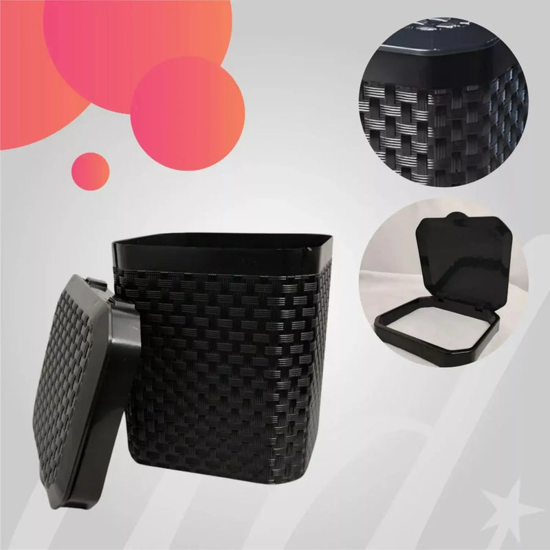 Lixeira de Pia Preta 5L – Cesto de Lixo Multiuso para Cozinha e Banheiro