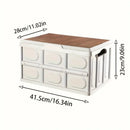 Cesto De Armazenamento Portátil Dobrável Multifuncional