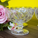 Conjunto 6 Copos de Sobremesa Vidro Luxuoso Diamante