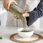 Kit 2 Potes De Vidro 2LT Tampa De Bambu