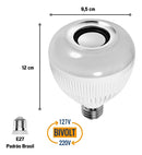 Lâmpada LED Colorida com Áudio Bluetooth