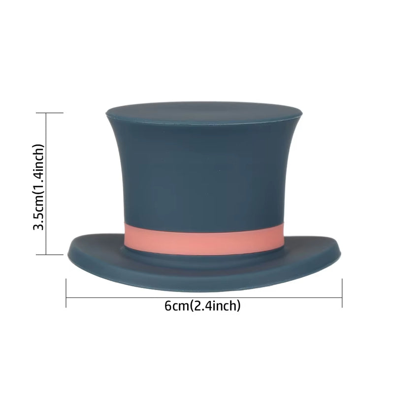 Tampa de Silicone para Garrafa – Vedação a Vácuo em Forma de Chapéu Mágico