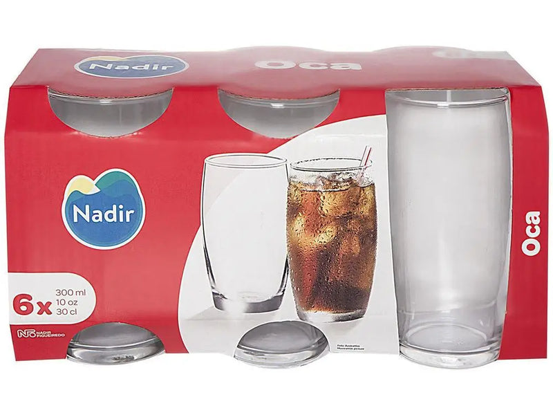 Jogo de Copo de Vidro Nadir de 300ML