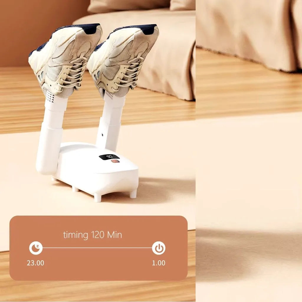 Secador de Sapatos Portátil 4 Modos de Timer e Absorção de Umidade