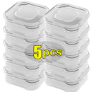 Kit 5 Pote Transparente com Tampa Mini