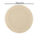 Tapetes de Mesa Redondos com Franjas