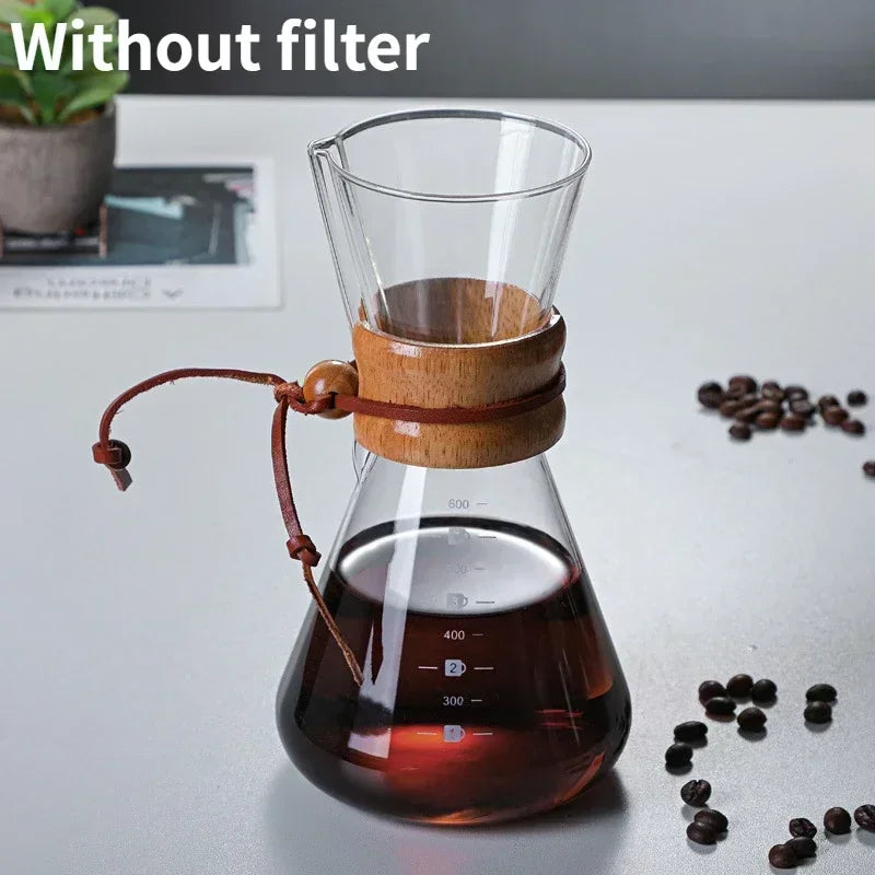 Chaleira de Vidro com Filtro de Aço Inoxidável