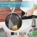 Frigideira Inox Antiaderente com Tampa