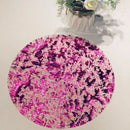 Jogo Americano Redondo Dourado – Tapete de Mesa Brilhante para Festa e Aniversário