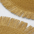 Tapetes de Mesa Redondos com Franjas