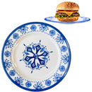 Kit Prato + Tigela Melamina Azul Mandala