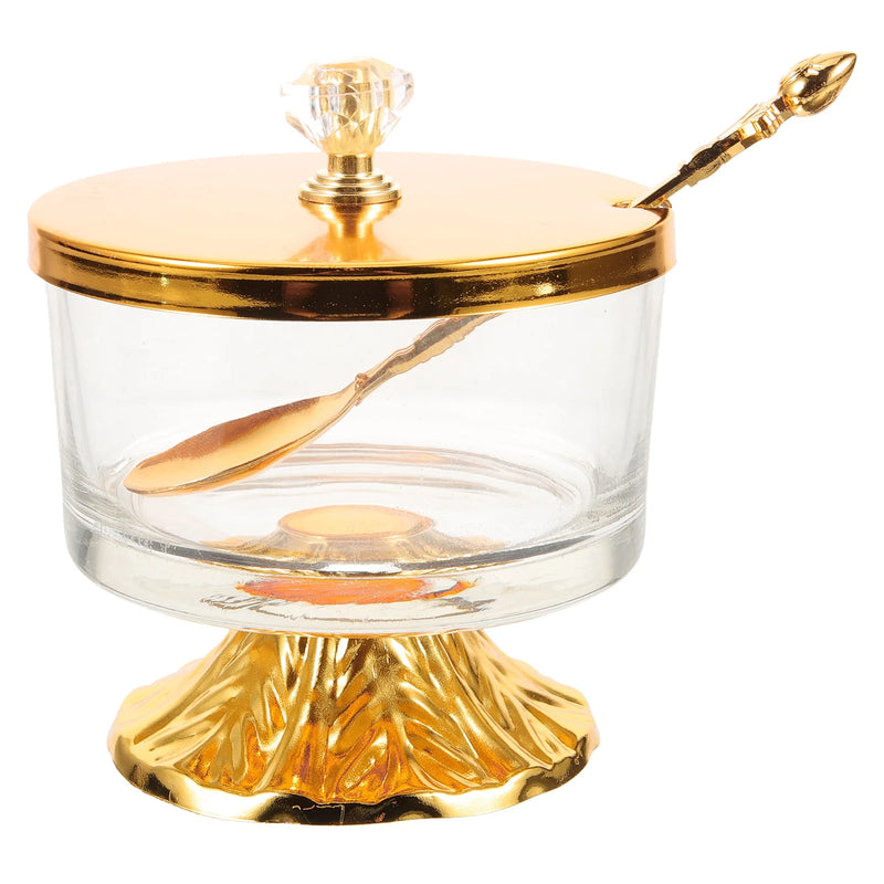 Recipiente De Vidro Para Condimento Luxo