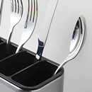 porta talheres inox escorredor"

"organizador de talheres com dreno"

"escoderredor profissional para restaurante"

"porta talheres 4 divisórias"

"acessório de cozinha inoxidável"