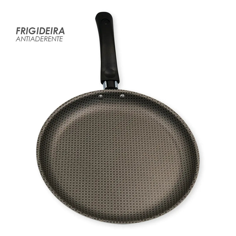Frigideira Antiaderente 22cm Cinza