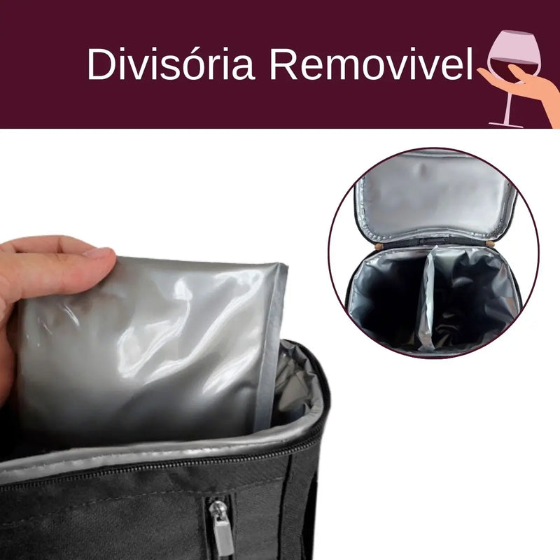 Bolsa Térmica Oxford Premium para Vinhos