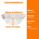 Tigela De Vidro Transparente Graffiato