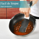 Frigideira Inox Antiaderente com Tampa