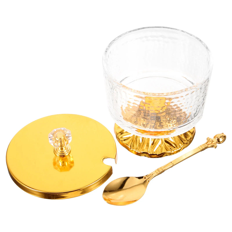 Recipiente De Vidro Para Condimento Luxo