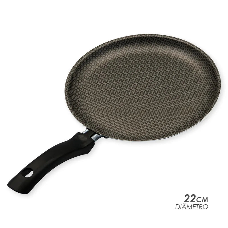Frigideira Antiaderente 22cm Cinza