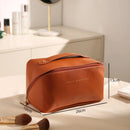 Necessaire Organizadora Feminina em Couro Caramelo