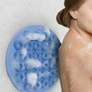 Escova Massageadora de Banho Ventosas para Costas e Pés