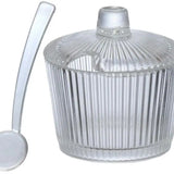 Açucareiro com Colher de Vidro Graffiato