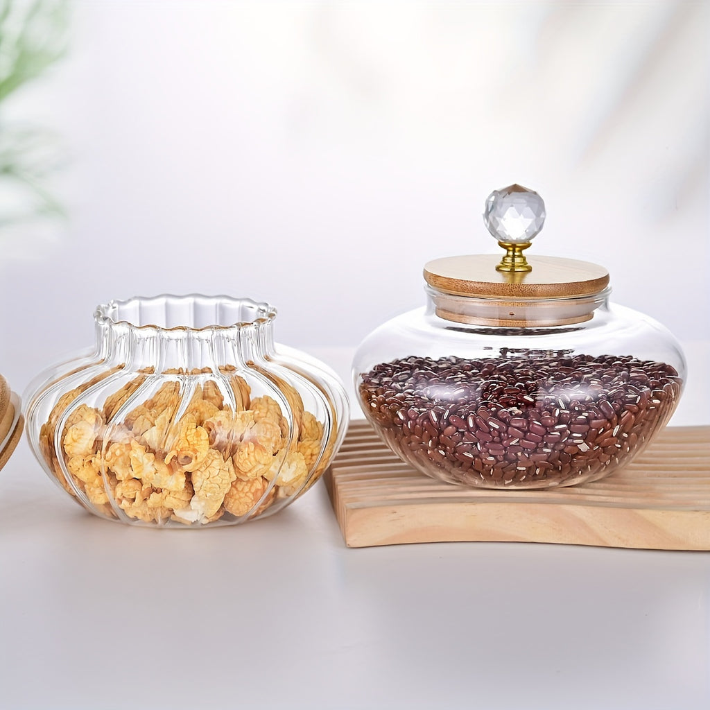 Pote de Vidro Hermético com Tampa Flip Top