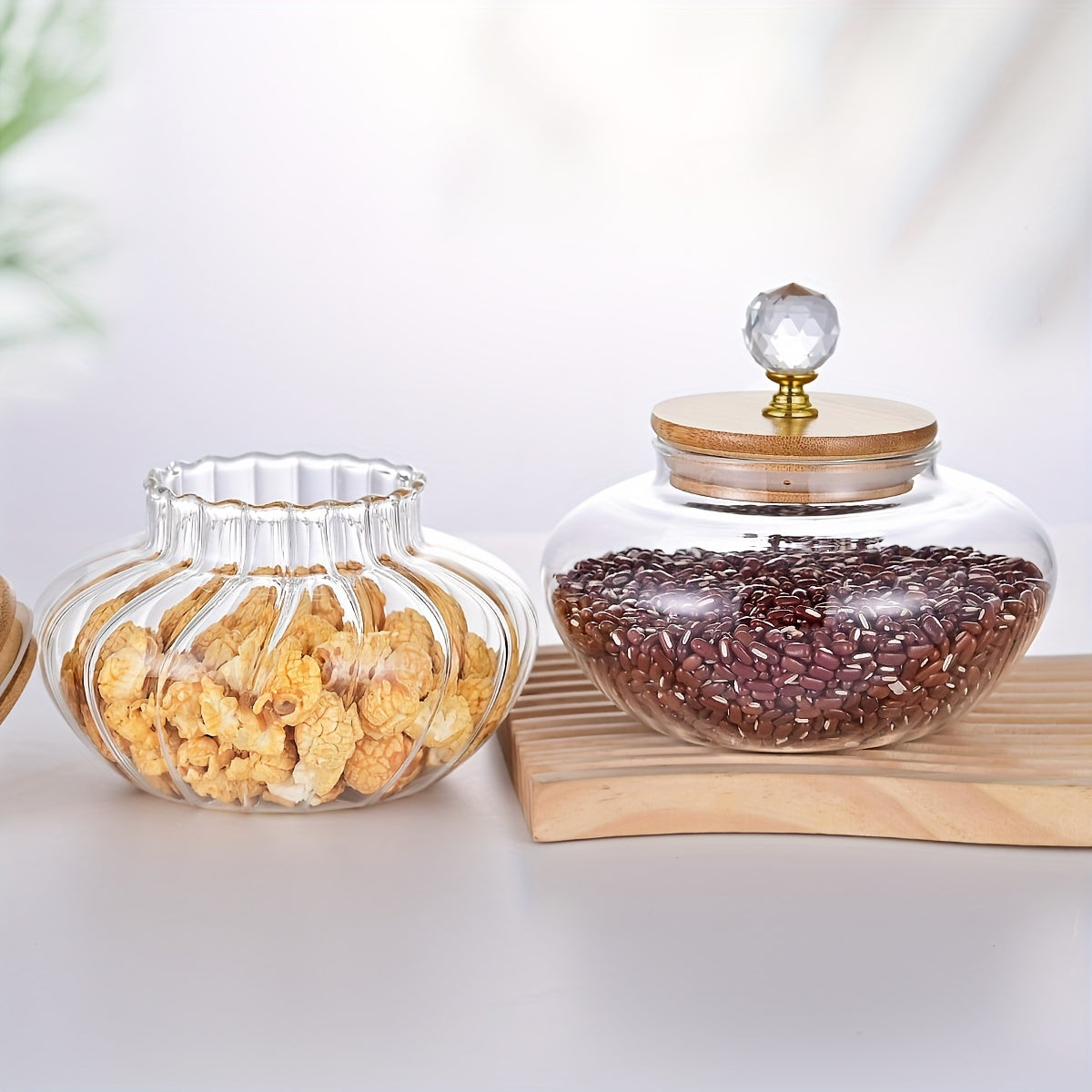 Pote de Vidro Hermético com Tampa Flip Top